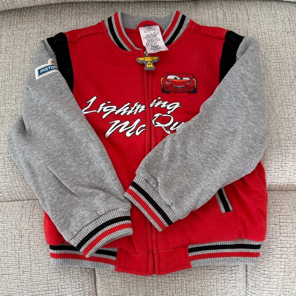 Disney Red and Gray Lightning McQueen Jacket